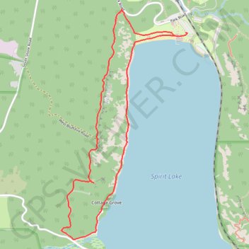 West Bluff Trail and Tumbled Rocks Trail Loop in Devil's Lake State Park trail, distance, elevation, map, profile, GPS track