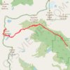 Route to Mount Neva in Roosevelt National Forest via Arapaho Pass Trail and Neva Lakes trail, distance, elevation, map, profile, GPS track