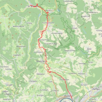 WT-BLA026 <-> WT-WAD044 trail, distance, elevation, map, profile, GPS track