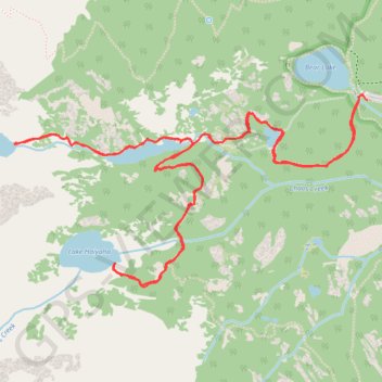 4 lakes via Emerald Lake Trail and Lake Haiyaha Trail in Rocky Mountain National Park trail, distance, elevation, map, profile, GPS track