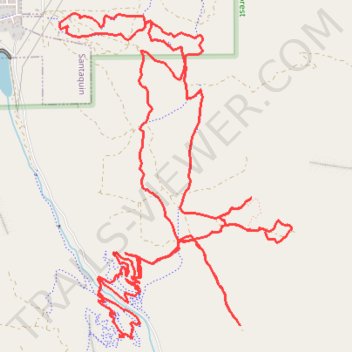 Santaquin Canyon MTB trails - Uinta-Wasatch-Cache National Forest trail, distance, elevation, map, profile, GPS track
