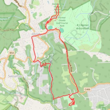 Three gardens trail, distance, elevation, map, profile, GPS track