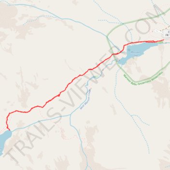 Crater Lake and Maroon Lake trail, distance, elevation, map, profile, GPS track