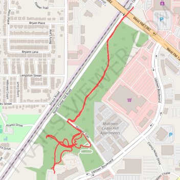 Cedar Hill Signature Trail trail, distance, elevation, map, profile, GPS track