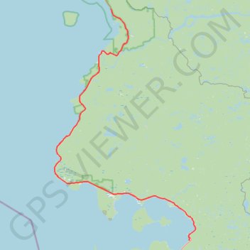 Lake Superior Provincial Park - Harmony Beach trail, distance, elevation, map, profile, GPS track