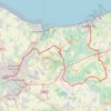 Caen Beuvron Cabourg trail, distance, elevation, map, profile, GPS track