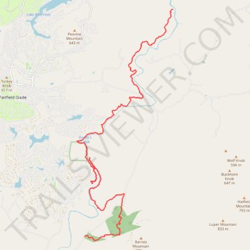 Cumberland Trail (CT) Daddy's Creek to North Peavine Campsite via Daddy's Creek Trail and Devil's Breakfast Table trail, distance, elevation, map, profile, GPS track