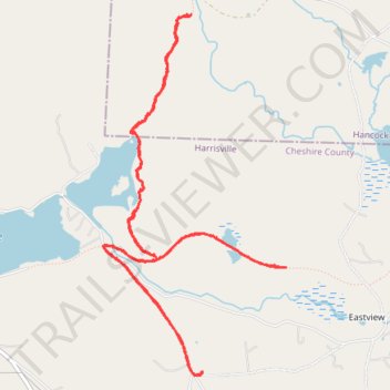 North Pond Trail trail, distance, elevation, map, profile, GPS track