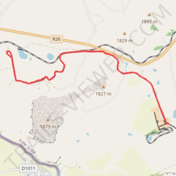Sandstone line including new section built in the last few years trail, distance, elevation, map, profile, GPS track