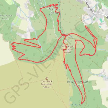 3Rock MTB trail, distance, elevation, map, profile, GPS track