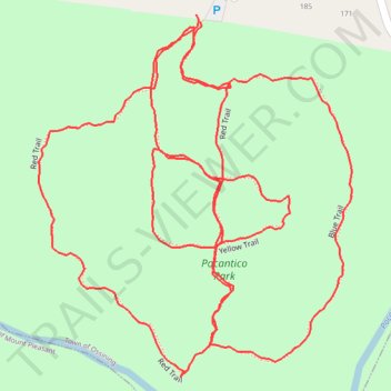 Pocantico Park trail, distance, elevation, map, profile, GPS track
