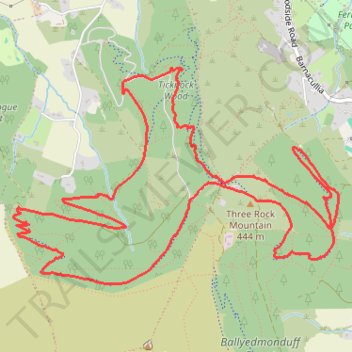 3Rock Loop MTB trail, distance, elevation, map, profile, GPS track