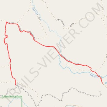 Velvet Ridge trail, distance, elevation, map, profile, GPS track