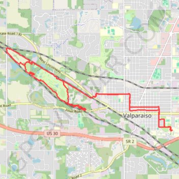 Creekside Trails trail, distance, elevation, map, profile, GPS track