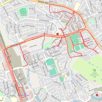 Kellyville - Memorial Ave area trail, distance, elevation, map, profile, GPS track