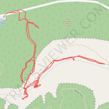 Gooseberry-springs-little-plain trail, distance, elevation, map, profile, GPS track