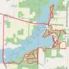 Trails at Walborn Reservoir, as traversed on MTB trail, distance, elevation, map, profile, GPS track