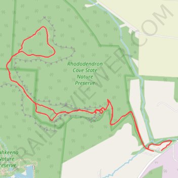 Rhododendron Cove Trails trail, distance, elevation, map, profile, GPS track