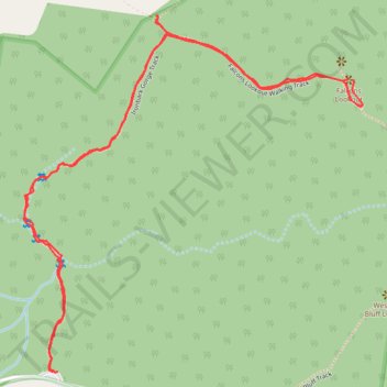 Falcons Lookout via Ironbark Gorge Track in Werribee Gorge State Park trail, distance, elevation, map, profile, GPS track