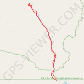 Wahweap Hoodoos Trail trail, distance, elevation, map, profile, GPS track