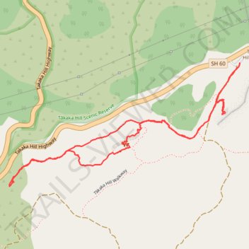 Takaka Hill Via Ferrata trail, distance, elevation, map, profile, GPS track
