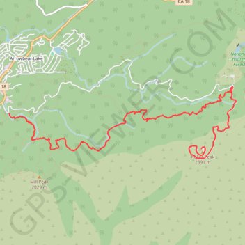 Keller Peak trail, distance, elevation, map, profile, GPS track