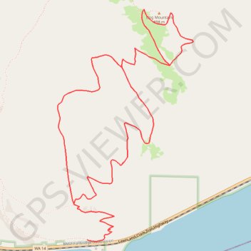 Dog Mountain Loop Trail in Gifford Pinchot National Forest trail, distance, elevation, map, profile, GPS track