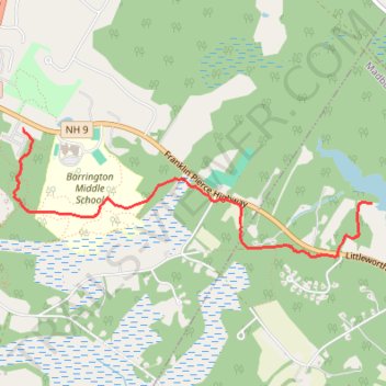 Cross Country Skiing Snowmobile Trail To Bellamy trail, distance, elevation, map, profile, GPS track