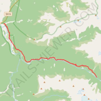 Copland Track to Welcome Flat Hut trail, distance, elevation, map, profile, GPS track