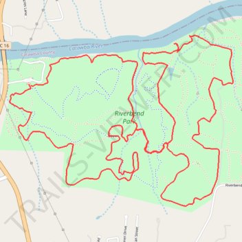 Riverbend Park Trails trail, distance, elevation, map, profile, GPS track