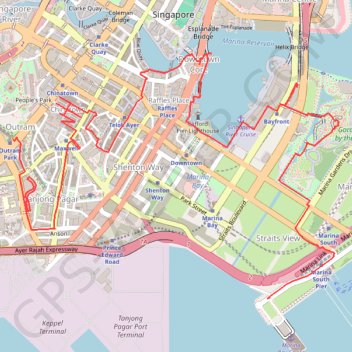 Singapore trail, distance, elevation, map, profile, GPS track