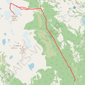 Cypress Peak Whistler Scramble trail, distance, elevation, map, profile, GPS track
