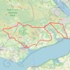 Downhill to Brock – Beaulieu Heath Road Loop from Sway trail, distance, elevation, map, profile, GPS track