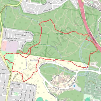 Toohey Forest Loop trail, distance, elevation, map, profile, GPS track