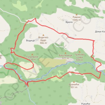 Vodopadi Susice i Dubrasnice 01.11.2020. trail, distance, elevation, map, profile, GPS track