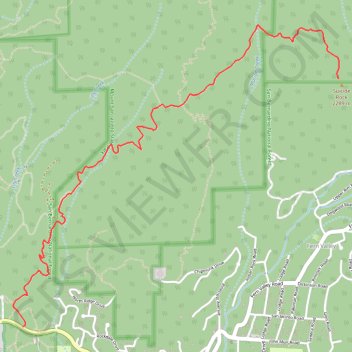 Suicide Rock trail, distance, elevation, map, profile, GPS track