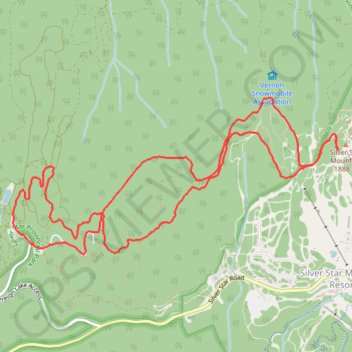 Silver Star Mountain trail, distance, elevation, map, profile, GPS track