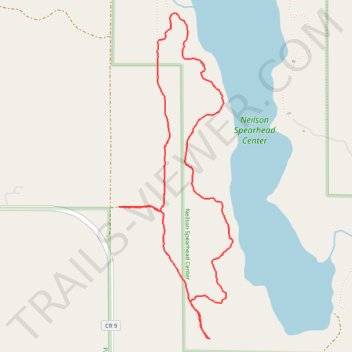 Nielson Spearhead Center, west and southwest trails trail, distance, elevation, map, profile, GPS track