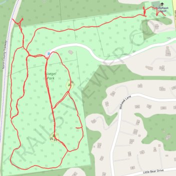 Koegel Park loop trail, distance, elevation, map, profile, GPS track