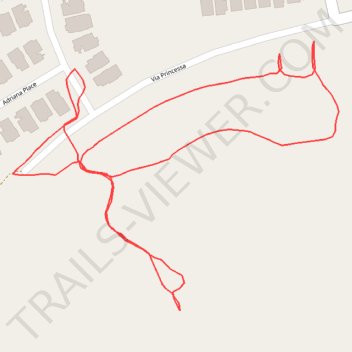 Via Princessa hills trail, distance, elevation, map, profile, GPS track