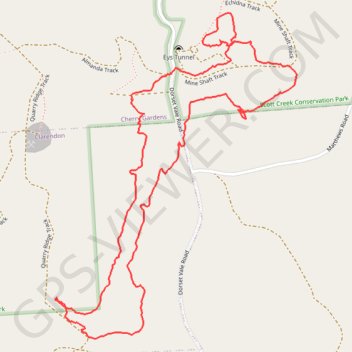 Bush explore of Scott Creek trail, distance, elevation, map, profile, GPS track