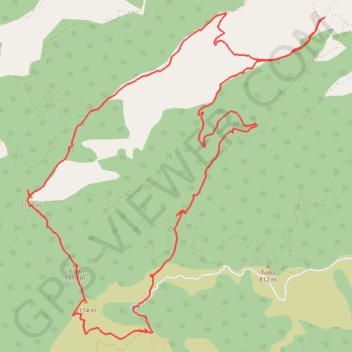 Troglav 3 vrha trail, distance, elevation, map, profile, GPS track