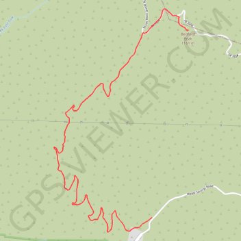 Bedford Peak trail, distance, elevation, map, profile, GPS track