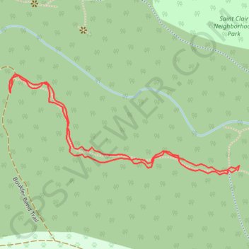 West path Whatcom Falls south trail, distance, elevation, map, profile, GPS track