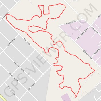 Parys wetlands loop trail, distance, elevation, map, profile, GPS track