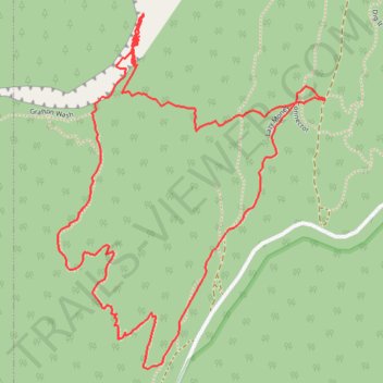 Grafton Wash Springs trail, distance, elevation, map, profile, GPS track