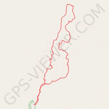 Ladder Canyon and Painted Canyon Loop trail, distance, elevation, map, profile, GPS track