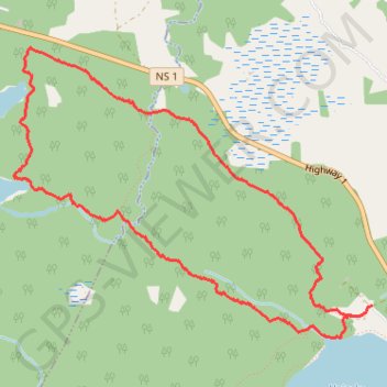 Mount Uniacke Trail trail, distance, elevation, map, profile, GPS track