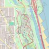 Chicago Zoo trail, distance, elevation, map, profile, GPS track