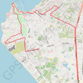 2024-01-23 trail, distance, elevation, map, profile, GPS track